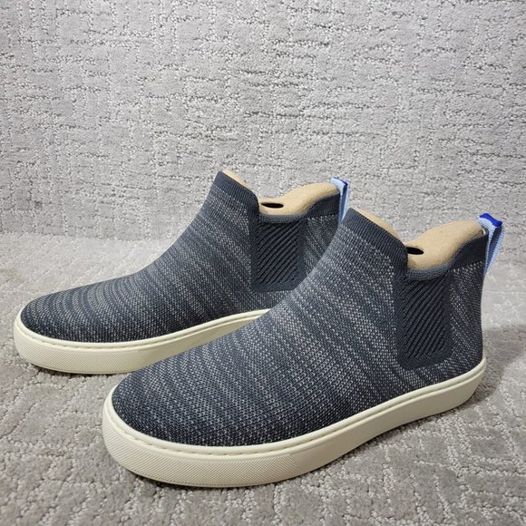 Rothy's The Chelsea Graphite Melange Ankle Boots Women's Size US 8, 8.5, 9.5 - Picture 4 of 10